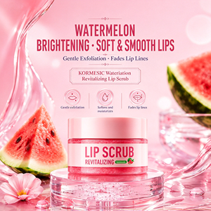 Kit de Soin des Lèvres Rose 2-en-1 Personnalisé avec Logo Privé : Exfoliant et Baume à Lèvres au Sucre de Fraise pour Éclaircir et Hydrater - Product Image 6