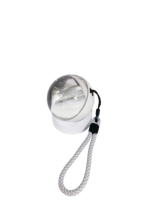 Nouveau haut-parleur numérique X3 en forme de boule de cristal avec écran LED de 1,65 pouce, éclairage, batterie rechargeable, épinglette et contrôle par application (E-badge)