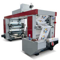 Machine d'impression flexographique rouleau à rouleau pour film de sacs shopping en PE/PP, 4 couleurs, vitesse moyenne, modèle YT-41000