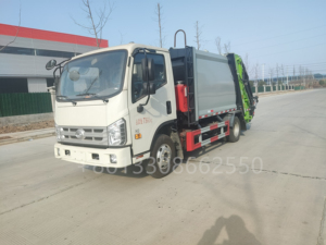 Camión de Basura Compactador Móvil FOTON de 8 Toneladas y 8 m³ para Recolección de Residuos, Precio Económico, Fabricado en China - Product Image 6