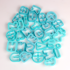 Ensemble de 34 <span class=keywords><strong>emporte</strong></span>-pièces en plastique pour lettres majuscules et symboles, pour la pâtisserie et la décoration de biscuits - Product Image 6