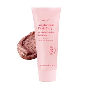 Cosmetics Manufacturers Private Label Organic Natural Pink Salt Whitening Facial Pore Cleanser Exfoliator Skin Face Scrub