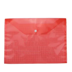 Poly Envelope Document Folder With Snap Button Closure A4 Size 5 Assorted Colors tear Resistant