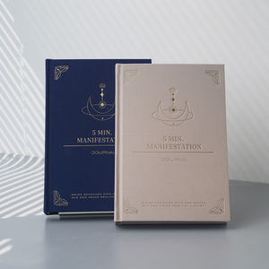 <span class=keywords><strong>Journal</strong></span> de manifestation de <span class=keywords><strong>5</strong></span> <span class=keywords><strong>minutes</strong></span> avec logo personnalisé couverture rigide A5 en tissu et lin avec estampage en or - Product Image 6