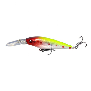 Leurres de pêche 9,5g/110mm Long Tongue Plate FLOATING MINNOW Hardbait Leurres artificiels Vente en gros - Product Image 1