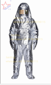 Усовершенствованная огнестойкая теплоизоляция Nom, алюминиевая теплоизоляция из suitYDAS-0129 с покрытием, противопожарный костюм, костюм для пожарных - Product Image 3