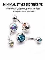 Anneau de nombril en acier inoxydable avec strass colorés, barbell incurvé, bijoux de piercing pour le nombril, forme ronde ou goutte d'eau, vente en gros