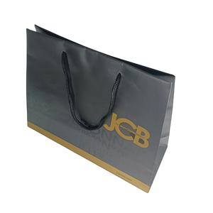 Bolsa de papel para regalo de cumpleaños, logotipo personalizado, color negro mate, ecológico, <span class=keywords><strong>2022</strong></span> - Product Image 4