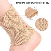 Protection de cheville respirante et réglable FSPG avec protège-talon en gel pour le patinage artistique et le patinage en ligne