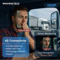 Caméra embarquée 4G pour camions et taxis, ADAS, GPS, double caméra avant et arrière, WiFi, visualisation en direct, plateforme de gestion de flotte, moniteur enregistreur