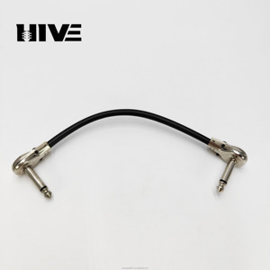 Cable de efectos planos 6,35: material de cobre de alta calidad para <span class=keywords><strong>guitarra</strong></span> eléctrica, cable blindado efector de un solo bloque, CM 15, 30CM - Product Image 4