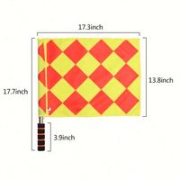 Drapeau d'arbitre rectangulaire 100 % polyester de haute qualité pour la publicité de campagne de football – Vente en gros