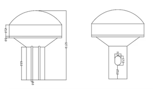 Antenne Beidou Sanda 5121 FALAYI double mode AIS, positionnement par satellite, navigation marine, étanche, tête champignon SMA - Product Image 3