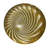 Assiettes de présentation jetables en PP à motif tourbillon, idéales pour les mariages et l'usage quotidien – Prix usine