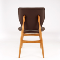 Prix d'usine meubles de salle à manger chaise en bois rembourrée en cuir chaise de salle à manger à vendre