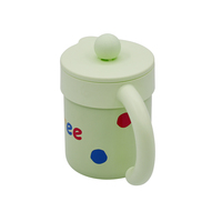 Tasse à café de voyage de camping thermique isolée à double paroi en acier inoxydable de 12oz 350ml avec logo personnalisé avec poignée
