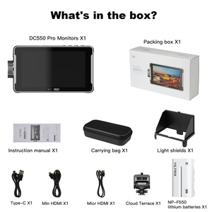 VILTROX DC-550 Pro 5.5 Inch 1200nits 4K 10bit Field <strong>Monitor</strong>, Touchscreen 3D LUT Exposure Focus Assis VILTROX Camera <strong>Monitor</strong> - Product Image 6