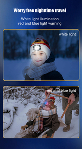 <span class=keywords><strong>Chapeau</strong></span> pour enfants à LED <span class=keywords><strong>de</strong></span> dessin animé, vente chaude au détail, avec certification CE FCC Rohs, pour l'hiver, la randonnée en plein air, chaud, lavable, rechargeable, bonnet <span class=keywords><strong>de</strong></span> Noël - Product Image 4