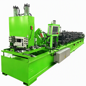 Macchina Automatica per la Formatura a Rulli di Profili CZ, Produzione di <span class=keywords><strong>Telai</strong></span> in Acciaio Leggero, Ingranaggi PLC, Motore, Cuscinetti, Nucleo - Product Image 1