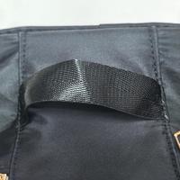 Sac de Mahjong en Tissu Noir Durable avec Face en PVC pour Activités de Mahjong en Club et en Extérieur et Rangement d'Accessoires