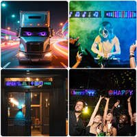 Pantalla LED a Todo Color, Cartel Digital Flexible, Personalizable, Programable, Plegable, Control Móvil para Exteriores, Letrero Enrollable con Mensajes, IP65