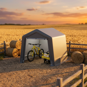 Cochera Feyan Personalizada de Una Sola Capa, con Toldo de Polietileno Ecológico de 1-3/8 Pulgadas de Grosor, Impermeable, con Estructura de Acero con Recubrimiento en Polvo, Protección UV - Product Image 3