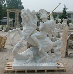 Estatua samurái De tamaño real, piedra De mármol y granito Natural, armadura De caballero europeo y Taille De Grande - Product Image 5