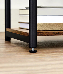 Tavolino da Caffè Multifunzionale a 3 Ripiani, Design <span class=keywords><strong>Industriale</strong></span> in Finto Legno e Metallo, Smontabile, Design Moderno per <span class=keywords><strong>Arredamento</strong></span> <span class=keywords><strong>Soggiorno</strong></span> - Product Image 4