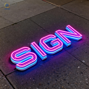 Letrero Luminoso con Logotipo Personalizado, Letrero de Canal Multicapa, Espejo <span class=keywords><strong>Infinito</strong></span> de Neón, Espejo Acrílico Abisal, Mini Letras, Letrero de Neón <span class=keywords><strong>Infinito</strong></span> - Product Image 2