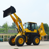 Mini-chargeuse Heracles WZ40-30 4x4 avec godet de 1,7 m³ d'occasion, moteur diesel Yuchai pour l'agriculture, rétrocaveuse sur roues entièrement fonctionnelle