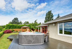 Jacuzzi Inflable Cuadrado de Diseño Personalizado para 5 Personas, <span class=keywords><strong>Spa</strong></span> de PVC Laminado, Piscina de Masaje Elevada para Exteriores - Product Image 6