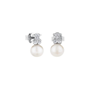 Pendientes Touses Dainty Bear Outline, Chapados en Oro, Hipoalergénicos, Joyería Fina de Primera Calidad, Pendientes para Uso Diario - Product Image 4