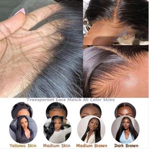 Perruques frontales brésiliennes naturelles pré-épilées 13x6, transparentes, tenue longue durée, sans glissement, 100% cheveux humains vierges, babyhair - Product Image 4