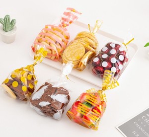 white dotted wedding favor opp plastic cookie bag