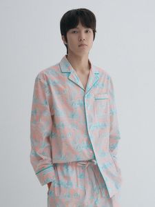 Pyjamas imprimés pour hommes, ensemble de pyjamas en bambou, ensemble de pyjamas doux, vêtements de nuit respirants, fabrication sur mesure en gros, fabricant OEM - Product Image 4