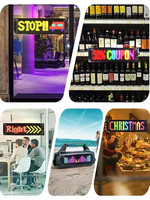 Panneau LED programmable personnalisable 16x32 Bluetooth APP Control Scrolling LED Car Sign Pre-Made Animations Flexible LED Matrix