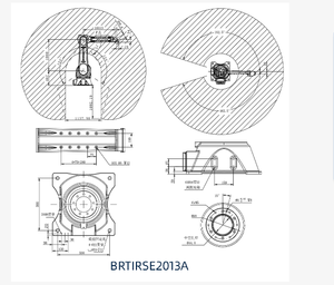 BRTIRSE2013A 6-Axis <b>Spray</b> Painting Robot 2000mm Arm Span & 13kg Payload IP65 <b>Waterproof</b> & Dustproof Articulated Robots - Product Image 5