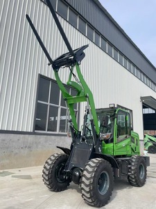 1,2-тонный шарнирно-сочлененный колесный погрузчик 4x4 для работы в любых условиях |   Задний поворот + Трехсекционная мачта + Дизельный двигатель (сертификат CE) - Product Image 1