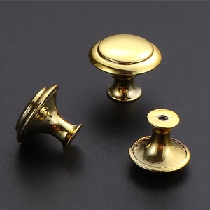 Tombol jamur baja tahan karat lubang tunggal dalam emas perak hitam-untuk laci sepatu pintu lemari & penggunaan kamar tidur kamar mandi - Product Image 5