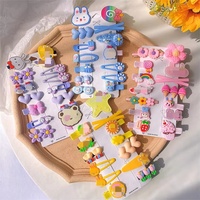 Nouvel ensemble de 14 pinces à cheveux pour enfants, mignonnes, style princesse, pour petites filles, accessoires de coiffure, barrettes mignonnes