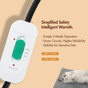 Disponibile negli Stati Uniti, Personalizzabile, Nuovo 2026, Tappetino Riscaldante Elettrico Quadrato Portatile e Caldo per il Sonno degli Animali Domestici - Product Image 6