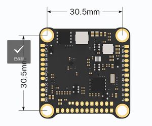 Foxeer F722 V4 MPU6000 8S Dual BEC บารอมิเตอร์ X8 ชุดควบคุมการบิน สีดำ สำหรับโดรนแข่ง DIY RC FPV - Product Image 6