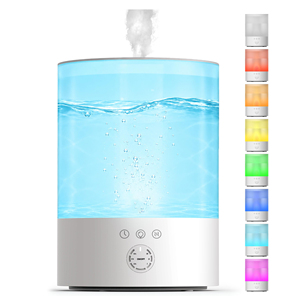 Humidificateurs d'air ultrasoniques portables intelligents à brume froide pour la maison, électriques, 3L, aromathérapie, avec lumière nocturne colorée - Product Image 1
