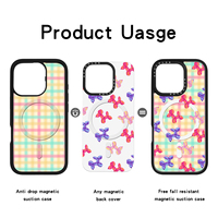 Étuis de téléphone portable transparents magnétiques puissants personnalisés pour iPhone 16 16e 15 14 accessoires de téléphone portable