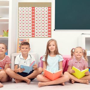 Tabla de Cien Números con Bolsillos, 100 Tarjetas Numéricas, Herramienta de Aprendizaje de Matemáticas para Niños, para Contar y Educar, 27.5 x 29.5 Pulgadas - Product Image 6