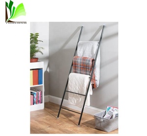 Étagère d'échelle de <span class=keywords><strong>serviette</strong></span> en bambou en <span class=keywords><strong>bois</strong></span> de grande quantité économique naturelle salle de bain écologique 4-6 niveaux facilement assemblé - Product Image 5