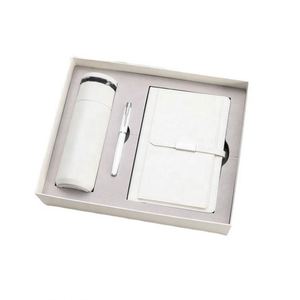 Promo Wholesale Business A6 <b>Refill</b> Notepad Bottle Set Customizable PU Leather A5 Notebook Gift Set With <b>Pen</b>, Thermal Mug and USB - Product Image 3
