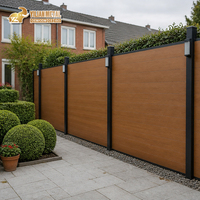 Panneau de clôture en aluminium à lattes horizontales, entièrement occultant, thermolaqué, pour jardin, piscine, clôture de terrasse, résistant à la rouille, personnalisable OEM