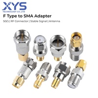 Adaptador Coaxial RF Tipo F a Tipo SMA, Conector Macho a Hembra para Amplificador de Señal de Antena, para Pruebas RF y Sistemas de Comunicación