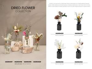 Flacon de réactif de fleurs de parfum personnalisé Ensembles de diffuseur de roseaux d'aromathérapie de fleurs séchées avec fleurs séchées et accents terreux - Product Image 2